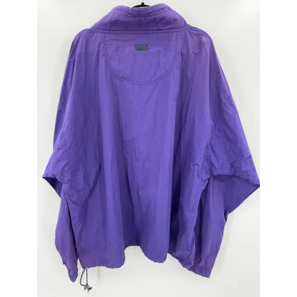 Vintage Northwestern Football 1996 Rose Bowl Pullover Windbreaker Jacket Size XL